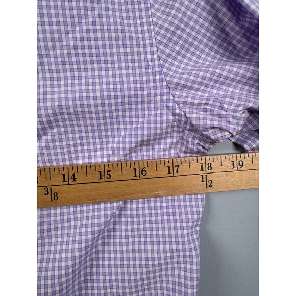 Banana Republic Men's S 120S Supima Cotton Purple Button Front Short - Picture 5 of 6